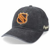 American Needle - NHL Svart unconstructed Keps - NHL Original 6 New Raglin Black Dad Cap @ Hatstore