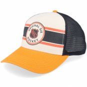 American Needle - NHL Vit trucker Keps - Original 6 Sinclair Brown/Ivory/Orange Trucker @ Hatstore