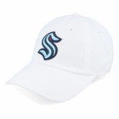 American Needle - NHL Vit unconstructed Keps - Seattle Kraken Blue Line Snow White Dad Cap @ Hatstore