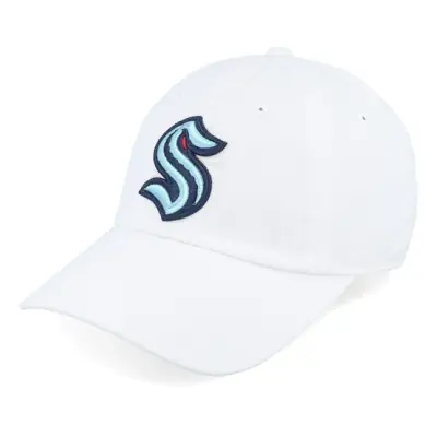 American Needle - NHL Vit unconstructed Keps - Seattle Kraken Blue Line Snow White Dad Cap @ Hatstore
