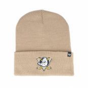 47 Brand - NHL Beige cuff Beanie - Anaheim Ducks Haymaker Knit Khaki Cuff @ Hatstore