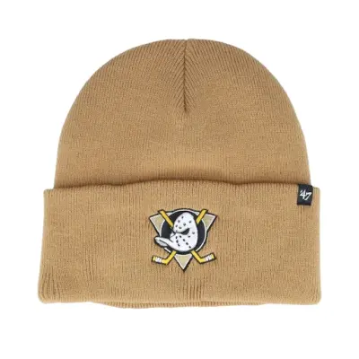 47 Brand - NHL Beige cuff Beanie - Anaheim Ducks MLB Haymaker Camel Cuff @ Hatstore
