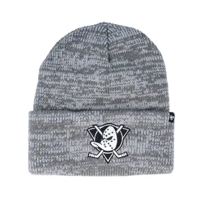 47 Brand - NHL Grå cuff Beanie - Anaheim Ducks Brain Freeze Dark Grey Cuff @ Hatstore