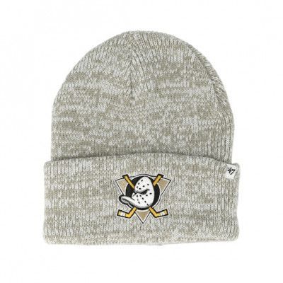 47 Brand - NHL Grå cuff Beanie - Anaheim Ducks Brain Freeze Gray Cuff @ Hatstore