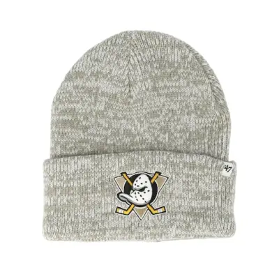 47 Brand - NHL Grå cuff Beanie - Anaheim Ducks Brain Freeze Gray Cuff @ Hatstore