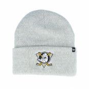 47 Brand - NHL Grå cuff Beanie - Anaheim Ducks Brain Freeze Knit Heather Grey Cuff @ Hatstore