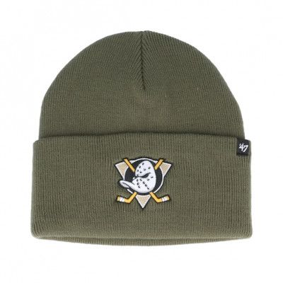 47 Brand - NHL Grön cuff Beanie - Anaheim Ducks Haymaker Cuff Knit Sandalwood Cuff @ Hatstore