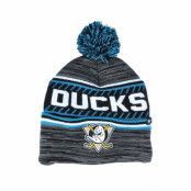 47 Brand - NHL Svart pom Beanie - Anaheim Ducks Ice Cap Black/Petrol Pom @ Hatstore