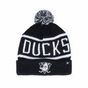 47 Brand - NHL Svart pom Beanie - Anaheim Ducks NHL Calgary Cuff Black Pom @ Hatstore