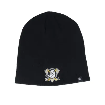 47 Brand - NHL Svart traditionalbeanie Beanie - Anaheim Ducks NHL Black Beanie @ Hatstore