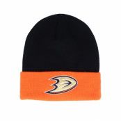 Adidas - NHL Svart cuff Beanie - Anaheim Ducks Cuffed Black/Orange Cuff @ Hatstore