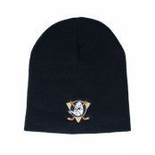 American Needle - NHL Svart traditionalbeanie Beanie - Anaheim Ducks Cuffless Knit Black Beanie @ Hatstore