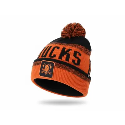 Fanatics - NHL Orange pom Beanie - Anaheim Ducks Thrive Orange/Black Pom @ Hatstore