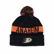 Fanatics - NHL Svart pom Beanie - Anaheim Ducks Beanie Black/Orange Pom @ Hatstore