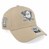 47 Brand - NHL Beige adjustable Keps - Anaheim Ducks Sure Shot Mvp Khaki Adjustable @ Hatstore