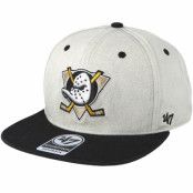 47 Brand - NHL Beige snapback Keps - Anaheim Ducks Clean Up Gray Cement Snapback @ Hatstore