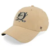 47 Brand - NHL Beige unconstructed Keps - Anaheim Ducks NHL 47 Clean Up Cap Khaki Dad Cap @ Hatstore