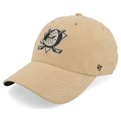 47 Brand - NHL Beige unconstructed Keps - Anaheim Ducks NHL 47 Clean Up Cap Khaki Dad Cap @ Hatstore