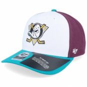 47 Brand - NHL Lila adjustable Keps - Anaheim Ducks Cold Zone Mvp DP Replica White/Plum Adjustable @ Hatstore