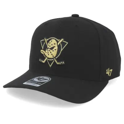47 Brand - NHL Svart adjustable Keps - Anaheim Ducks Cold Zone Metallic 47 Mvp DP Black/Gold Adjustable @ Hatstore
