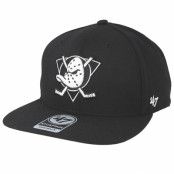 47 Brand - NHL Svart snapback Keps - Anaheim Ducks No Shot 47 Captain Black/Black&White Snapback @ Hatstore