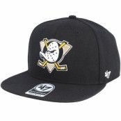 47 Brand - NHL Svart snapback Keps - Anaheim Ducks No Shot Captain Black Snapback @ Hatstore