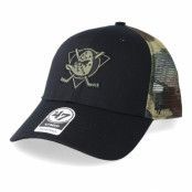 47 Brand - NHL Svart trucker Keps - Anaheim Ducks Back Switch 47 Mvp Black/Camo Trucker @ Hatstore