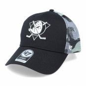 47 Brand - NHL Svart trucker Keps - Anaheim Ducks Back Switch Mvp Black/Camo Trucker @ Hatstore