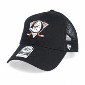 47 Brand - NHL Svart trucker Keps - Anaheim Ducks Branson 47 Mvp Mesh Black/Black Trucker @ Hatstore