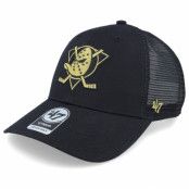 47 Brand - NHL Svart trucker Keps - Anaheim Ducks Branson Metallic Mvp Black/Gold Trucker @ Hatstore