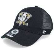 47 Brand - NHL Svart trucker Keps - Anaheim Ducks Branson Mvp Black/White Trucker @ Hatstore