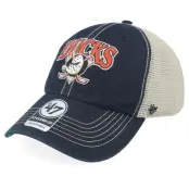 47 Brand - NHL Svart trucker Keps - Anaheim Ducks NHL 47 Clean Up Vintage Black Unconstructed Trucker @ Hatstore