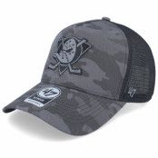 47 Brand - NHL Svart trucker Keps - Anaheim Ducks NHL Tonal Camo Mesh Mvp Dt Charcoal Trucker @ Hatstore