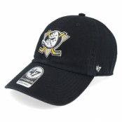 47 Brand - NHL Svart unconstructed Keps - Anaheim Ducks Clean Up Black/White Adjustable @ Hatstore