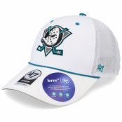 47 Brand - NHL Vit trucker Keps - Anaheim Ducks NHL Brrr Mesh Pop MVP White Trucker @ Hatstore