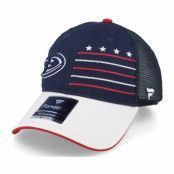 Fanatics - NHL Blå trucker Keps - Anaheim Ducks Waving Flag Athl Navy Trucker @ Hatstore