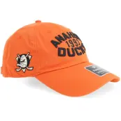 Fanatics - NHL Orange unconstructed Keps - Anaheim Ducks Archer Un Adj Classic Orange Dad Cap @ Hatstore