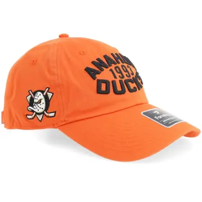 Fanatics - NHL Orange unconstructed Keps - Anaheim Ducks Archer Un Adj Classic Orange Dad Cap @ Hatstore