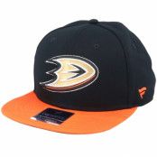 Fanatics - NHL Svart snapback Keps - Anaheim Ducks Iconic Defender Black/Dark Orange Snapback @ Hatstore