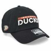 Fanatics - NHL Svart unconstructed Keps - Anaheim Ducks Authentic Pro Game&Train Black Dad Cap @ Hatstore