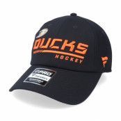 Fanatics - NHL Svart unconstructed Keps - Anaheim Ducks Locker Room Black Dad Cap @ Hatstore