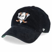 Keps Anaheim Ducks Corduroy 47 Clean Up Black Adjustable - 47 Brand - Svart Dad Cap