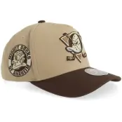 Mitchell&Ness - NHL Beige adjustable Keps - Hatstore Exclusive x Anaheim Ducks Hs Pro Crown Brown/Tan A-Frame Adjustable @ Hatstore