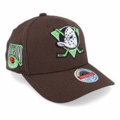 Mitchell&Ness - NHL Brun adjustable Keps - Hatstore Exclusive x Anaheim Ducks Brown Brown/Green A-frame Adjustable @ Hatstore