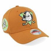 Mitchell&Ness - NHL Brun adjustable Keps - Hatstore Exclusive x Anaheim Ducks Rust Light Brown Adjustable @ Hatstore