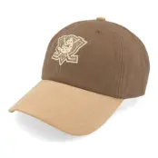 Mitchell&Ness - NHL Brun unconstructed Keps - Anaheim Ducks Lux Chain Vintage Brown/Tan Dad Cap @ Hatstore