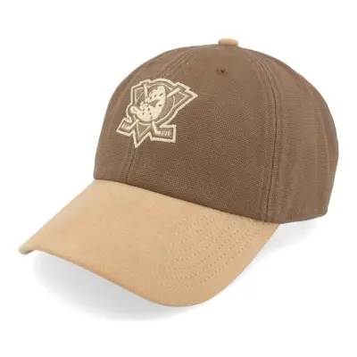 Mitchell&Ness - NHL Brun unconstructed Keps - Anaheim Ducks Lux Chain Vintage Brown/Tan Dad Cap @ Hatstore