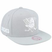 Mitchell&Ness - NHL Grå snapback Keps - Anaheim Ducks Evergreen Grey/White Snapback @ Hatstore