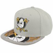 Mitchell&Ness - NHL Grå snapback Keps - Anaheim Ducks Munch Time Grey Snapback @ Hatstore