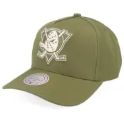 Mitchell&Ness - NHL Grön adjustable Keps - Anaheim Ducks Fashion Pro Vintage Olive A-frame Adjustable @ Hatstore